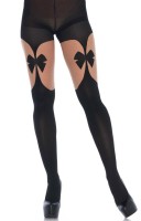 Preview: Black tights with garter belt
