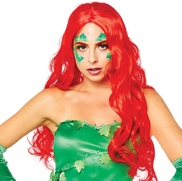 Poison ivy wig in red