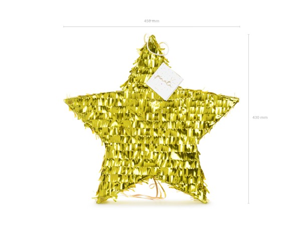 Goldene Sternen Zieh-Piñata