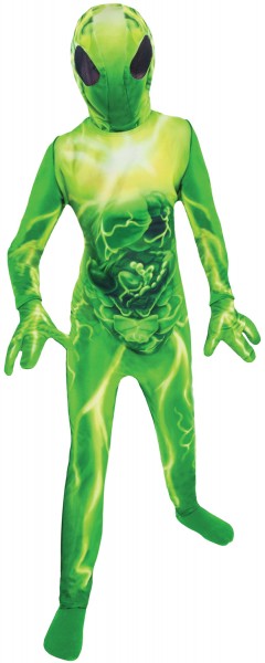 Mystical green alien child costume