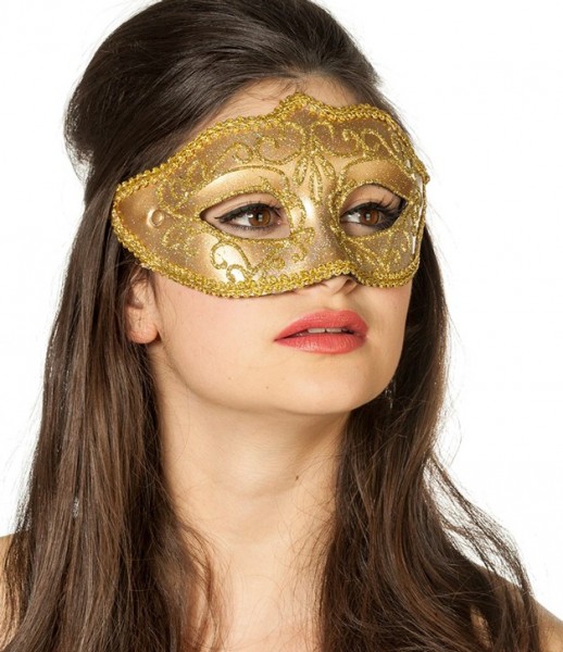 Maskenball Venezia Augenmaske Gold
