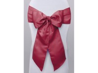 Preview: 10 noble chair ribbons red 15cm x 2.75m