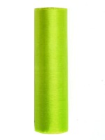 Tissu Organza Julie vert clair 9m x 16cm