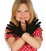 Czarne rękawiczki dziecięce