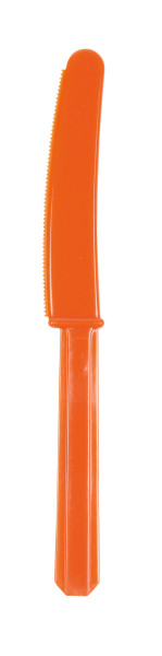 20 orange plastknivar
