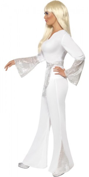 KaraokeGirl biały kostium damski z lat 70