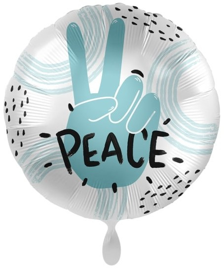 Foil balloon Peace Victory 45cm