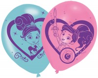 6 Nella riddaren prinsessan ballonger 28cm