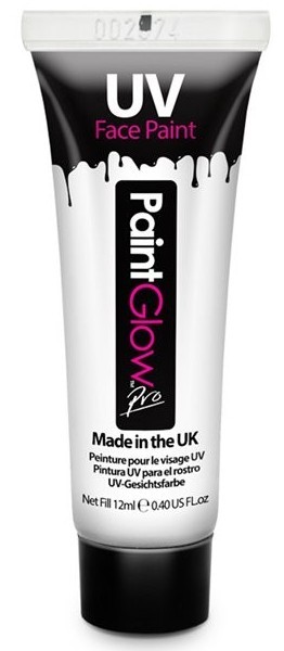 White UV face and body paint 12ml
