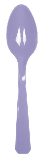 10 plastikowych łyżek Mila fioletowy