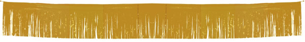 Fringe garland tinsel gold 6m