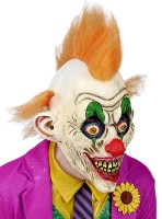 Aperçu: Masque en latex à tête pleine de clown d'horreur Deluxe