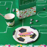 Vista previa: 12 platos de papel Eco Campeón de Fútbol 18cm