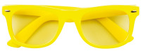 Neon yellow party glasses