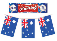 Vista previa: Cadena de banderines banderas australianas 4m