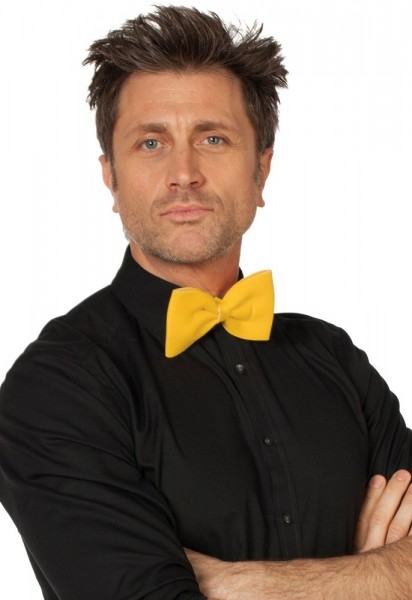 Yellow party night bow tie