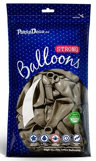 50 Partystar Ballons metallic karamell 27cm 2