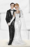 Cake figure bride and groom Romance 11cm