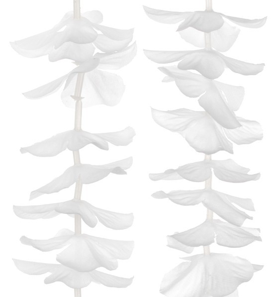 Hvide blomster vandfaldsbøjle 1,8m
