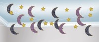 6 percha decorativa Eid media luna y estrellas