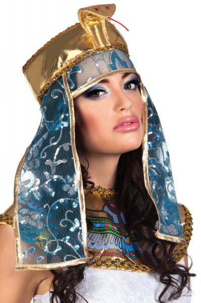 Goldene Kleopatra Pharaonin Haube