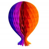 Voorvertoning: Honingraat bal kleurrijke ballon 37cm