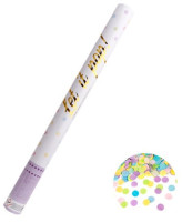 Vorschau: Bunte Pastell-Dots Konfettikanone 60cm