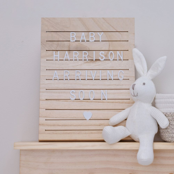 Natural Baby Letter Board