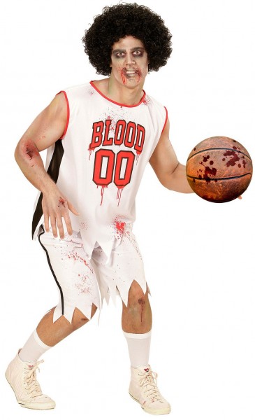 Déguisement de joueur de basket-ball zombie sanglant Brian 3