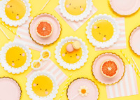 Preview: 6 small sunshine paper plates 18cm