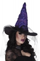 Vista previa: Sombrero de bruja Diva Lilliana