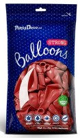 10 Partystar metallic Ballons rot 30cm