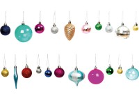 Kleurrijke kerstballen 27 stuks
