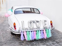 Widok: 24-częściowy zestaw dekoracji samochodu z zakochanych zacięć