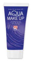 Blauwe make-up tube