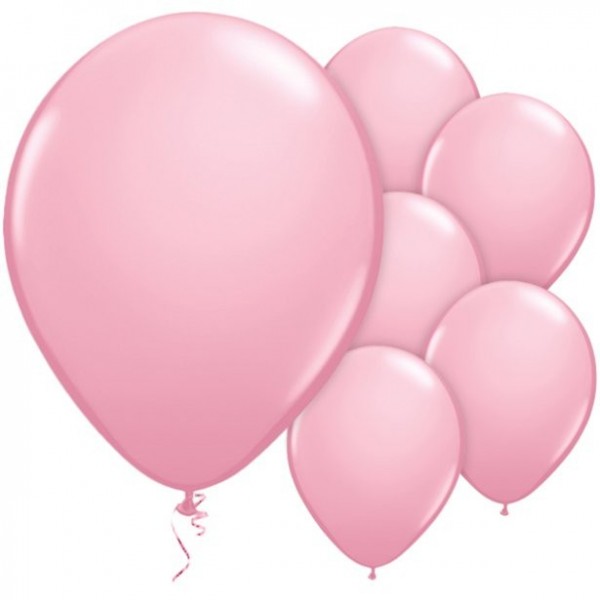 100 globos rosa claro Pasión 28cm
