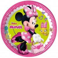 8 Minnie Mouse papieren borden 23cm