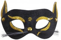 Vorschau: Gold Katzen Augenmaske