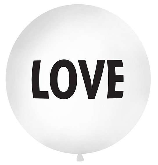 XXL jätteballong Love 1m 2