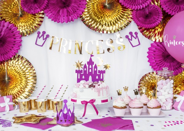 Princess Tale kage dekoration 4 stykker 3