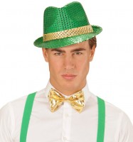 Widok: Zielona cekinowa czapka z daszkiem St. Patricks Day