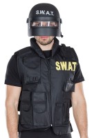 Black SWAT unisex helmet