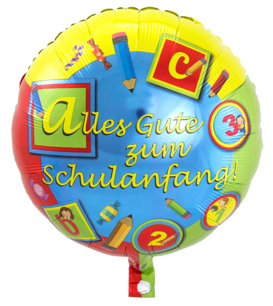 Folieballon til skolegang 43 cm