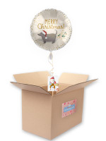 Merry Doggy Christmas folieballong 45cm