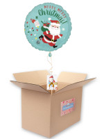Oversigt: Glædelig glædelig jul folie ballon 45cm