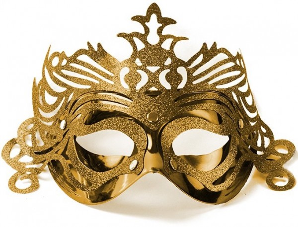 Goldene Maske mit Ornamenten