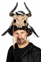Voodoo wizard skull top hat