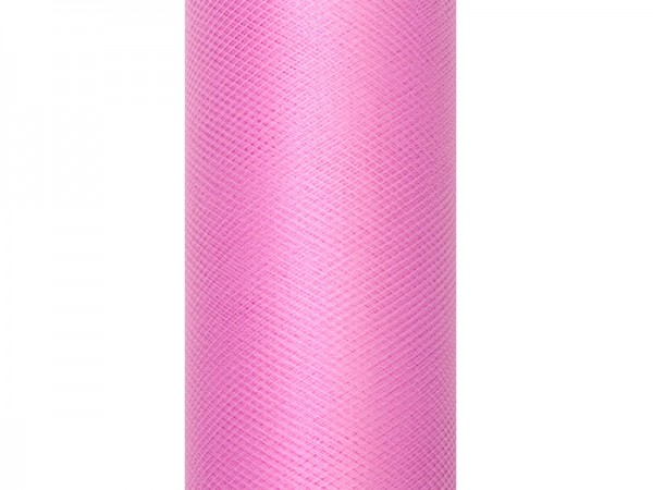 Runner da tavolo in tulle rosa 15cm x 9m