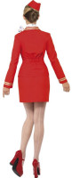 Vorschau: Rotes Kurzes Stewardess Damenkostüm