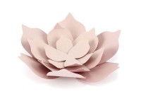 Anteprima: 3 fiori di carta rosati 10cm